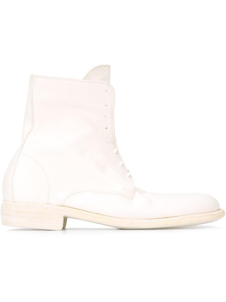 Guidi Combat Boots - White
