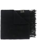 Canada Goose Long Fringed Scarf - Blue