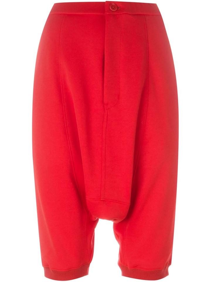 Y-3 Drop-crotch Track Shorts