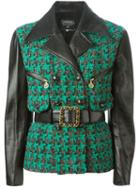 Chanel Vintage Bouclé Panelled Jacket, Women's, Size: 40, Green