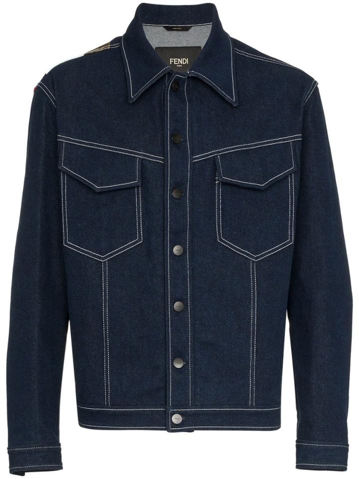 Fendi Fendi Mania Denim Jacket - Blue