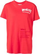 Off-white Printed T-shirt, Women's, Size: L, Red, Cotton