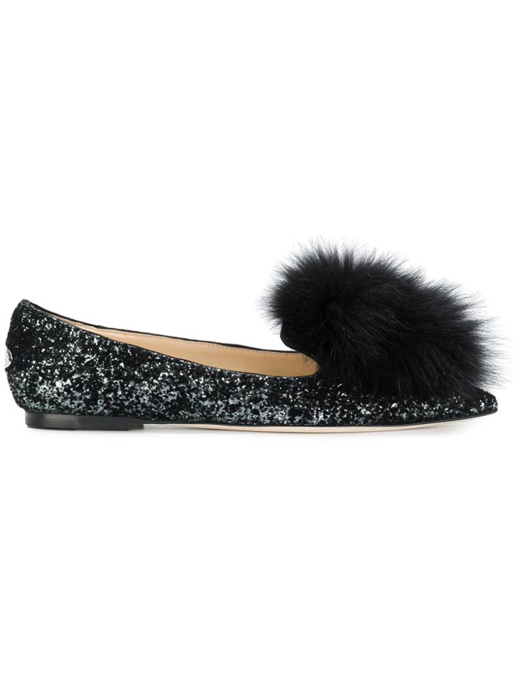 Jimmy Choo Gale Flat Ballerinas - Black