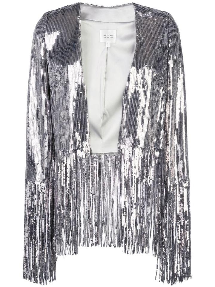 Galvan Stardust Sequined Jacket - Silver