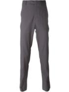 Kris Van Assche Tapered Drop Crotch Trousers, Men's, Size: 52, Grey, Cotton/linen/flax/spandex/elastane