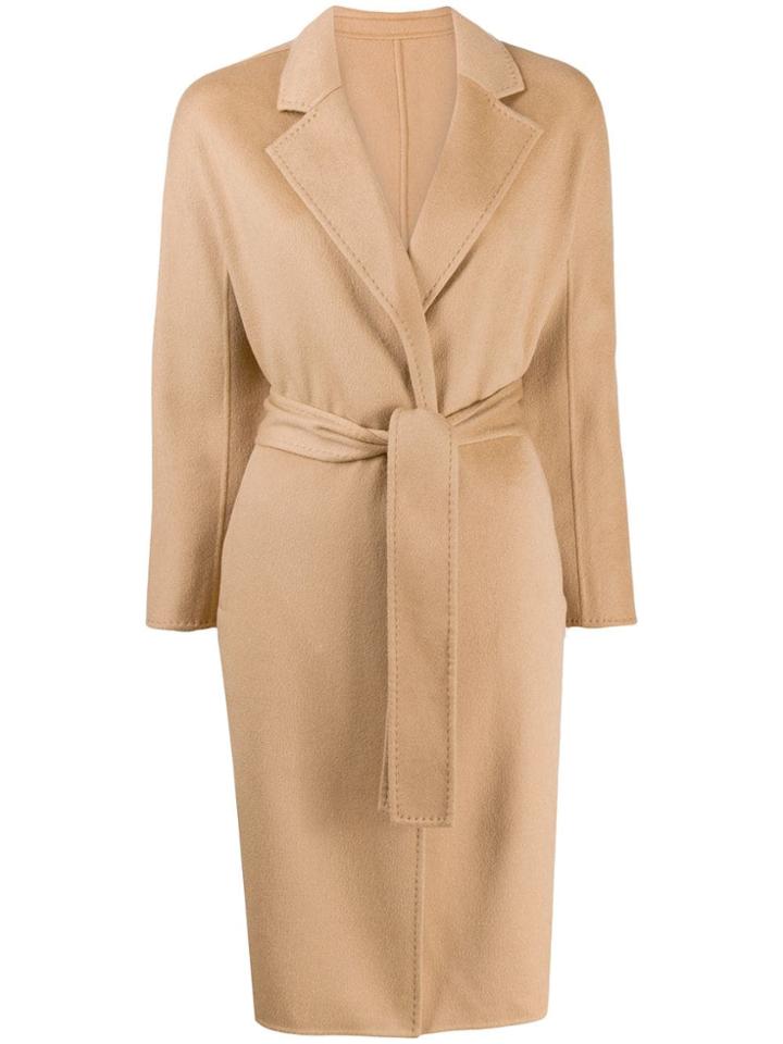 N.peal Cashmere Belted Coat - Brown