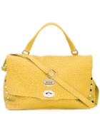 Zanellato Large Shoulder Bag, Women's, Yellow/orange, Calf Leather