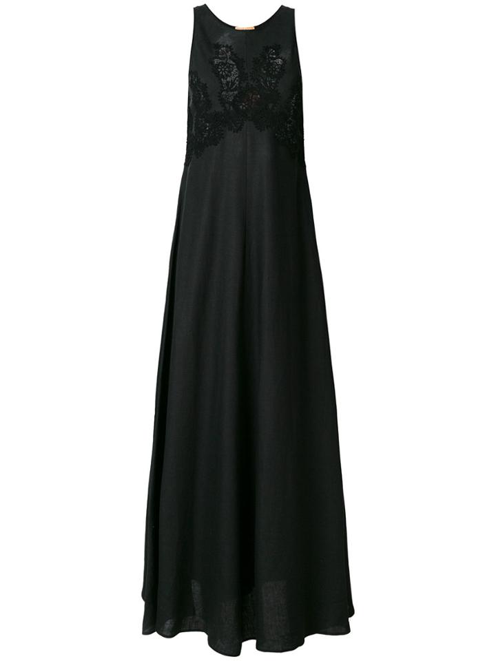 Ermanno Scervino Flared Maxi Dress - Black
