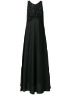 Ermanno Scervino Flared Maxi Dress - Black