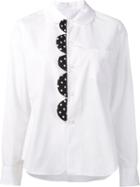 Comme Des Garçons Comme Des Garçons Scalloped Detail Shirt, Women's, Size: Small, White, Cotton