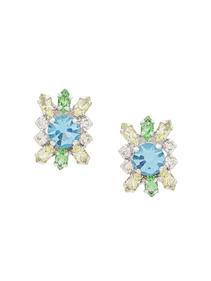 Christian Dior X Susan Caplan 1990's Archive Round Clip-on Earrings -