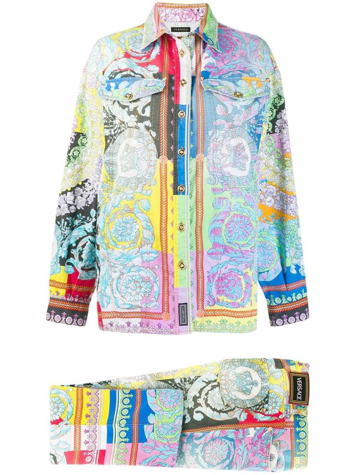 Versace Archive Print Shirt - White
