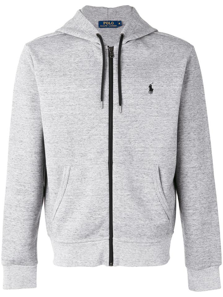 Polo Ralph Lauren - Zipped Hoodie - Men - Cotton/polyester - S, Grey, Cotton/polyester