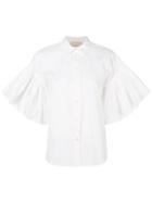 Erika Cavallini Wide Short Sleeve Shirt - White