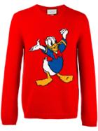 Gucci Sweater With Donald Duck - Red