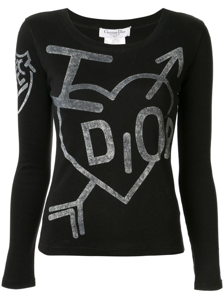 Christian Dior Pre-owned I Love Dior Fitted T-shirt - Black