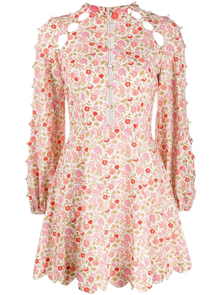 Zimmermann Goldie Floral Dress - Orange
