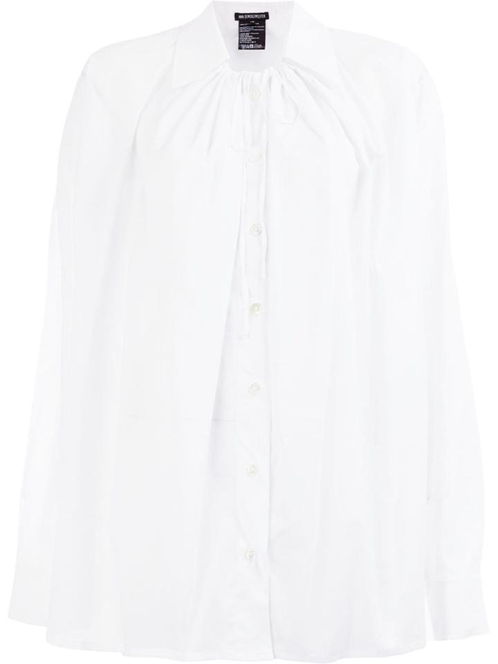 Ann Demeulemeester Tailored Ruched Shirt - White