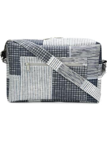 Luisa Cevese Riedizioni Patchwork Shoulder Bag, Women's, Blue, Rubber