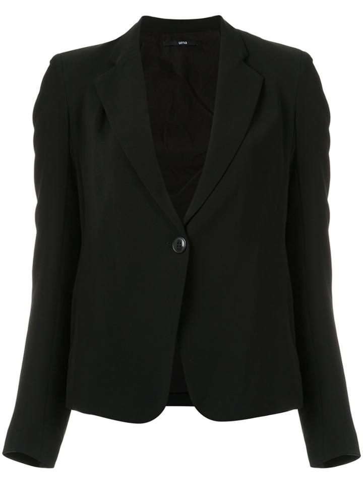 Uma Raquel Davidowicz Lace Up Details Blazer - Black