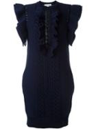 Stella Mccartney Knit Fitted Dress, Women's, Size: 40, Blue, Cotton