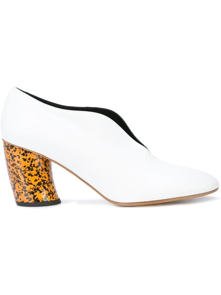Proenza Schouler V Neck High Heel Pump - White