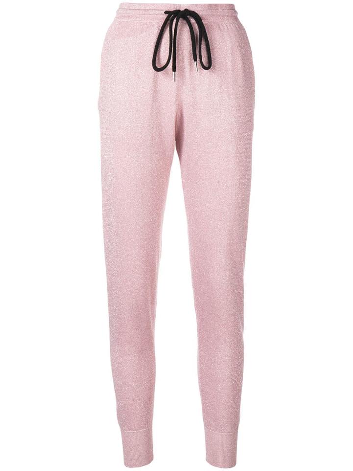 Markus Lupfer Lurex Track Pants - Pink & Purple