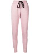 Markus Lupfer Lurex Track Pants - Pink & Purple