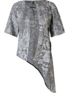 Fernanda Yamamoto Asymmetric Abstract Print Coat