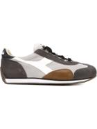 Diadora Lace-up Sneakers, Men's, Size: 10, Grey, Leather/rubber/chamois Leather/calf Leather