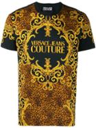 Versace Jeans Couture Baroque Print Logo T-shirt - Black