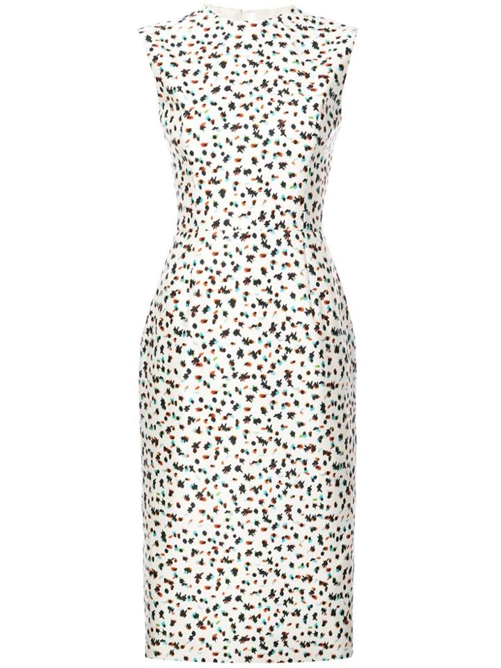 Jason Wu Floral Print Sleeveless Dress - White