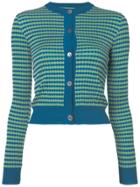 Marni Patterned Knit Cardigan - Green