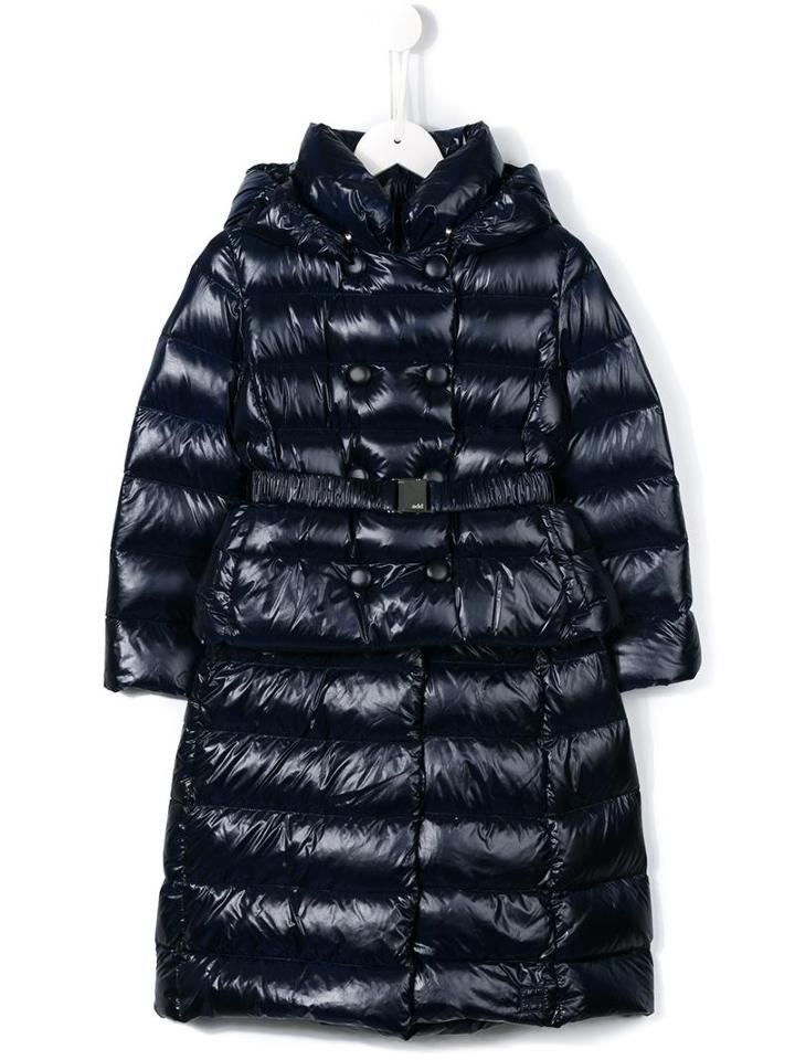 Add Kids Front Button Padded Coat, Toddler Girl's, Size: 4 Yrs, Blue