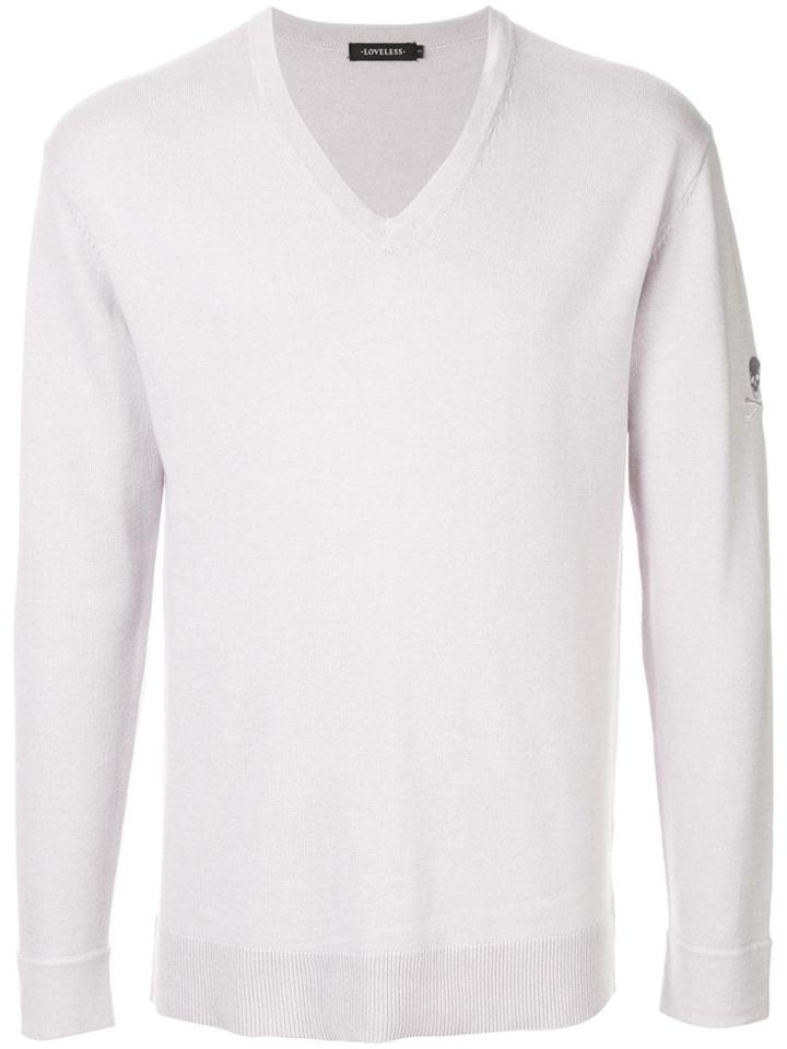 Loveless Long-sleeve Fitted Sweater - Grey