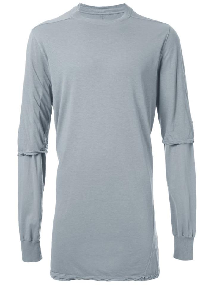 Rick Owens Drkshdw 'hustler' Layered T-shirt, Men's, Size: Xl, Grey, Cotton