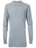 Rick Owens Drkshdw 'hustler' Layered T-shirt, Men's, Size: Xl, Grey, Cotton