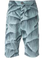 Vivienne Westwood Anglomania Graphic Print Shorts, Men's, Size: 33, Blue, Cotton/spandex/elastane