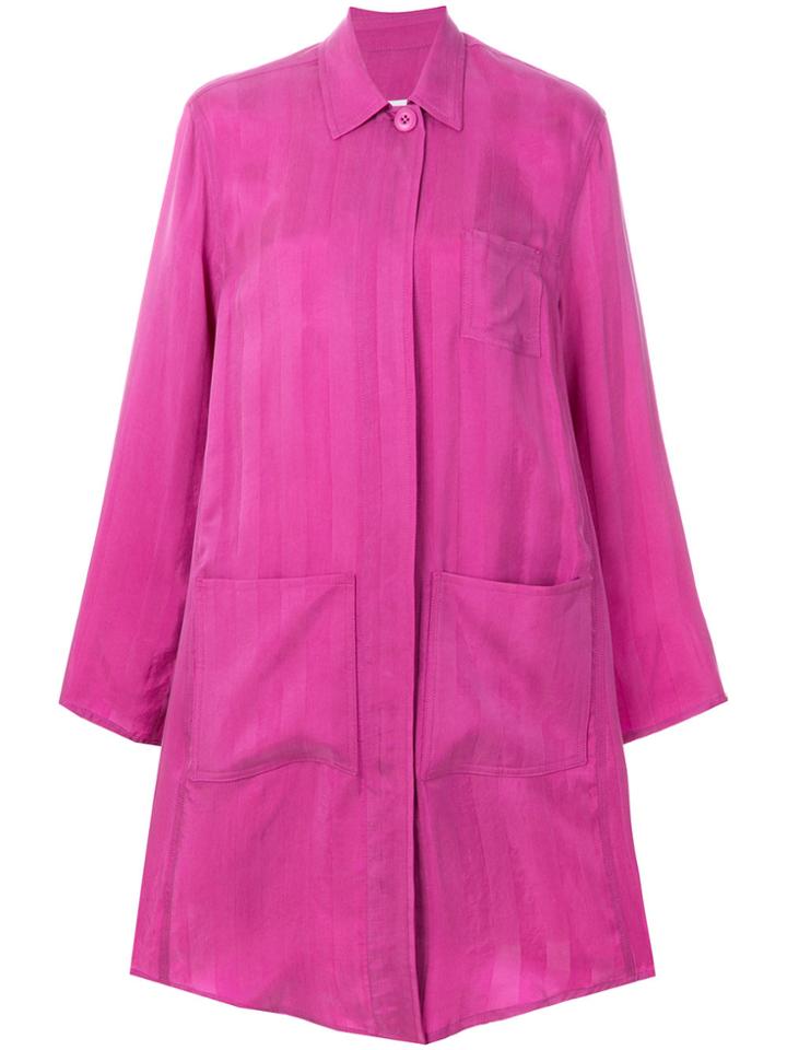 Mm6 Maison Margiela Chest Pocket Coat - Pink & Purple