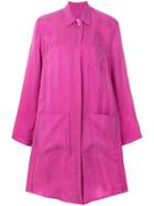 Mm6 Maison Margiela Chest Pocket Coat - Pink & Purple