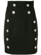 Balmain High Waist Pencil Skirt - Black