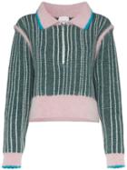 I-am-chen Half-zip Knitted Jumper - Green
