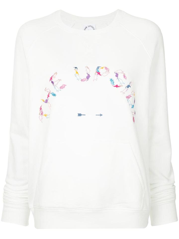 The Upside Printed Sweatshirt - White