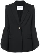 Prabal Gurung Tulip Sleeves Blazer - Black