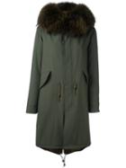 Furs66 Fur Trim Paneled Coat