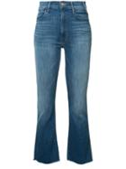 Mother - Cropped Kick Jeans - Women - Cotton/polyester/spandex/elastane - 30, Blue, Cotton/polyester/spandex/elastane