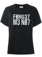 Red Valentino Printed Crew Neck T-shirt - Black