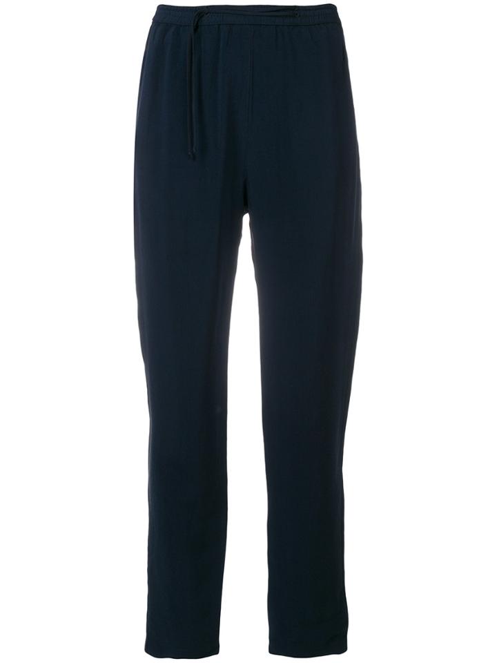 Humanoid Off Centre Tie Slim Fit Trousers - Blue