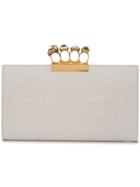 Alexander Mcqueen Knuckle Clutch - White