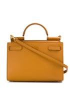 Dolce & Gabbana Small Sicily Leather Satchel - Neutrals
